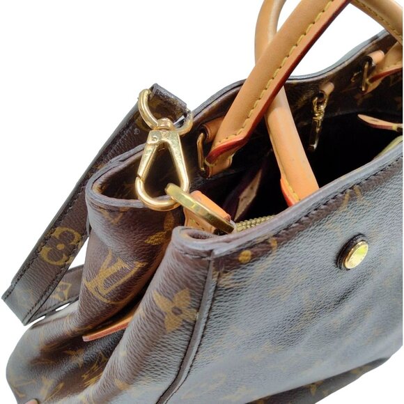 489845AL (S6) Louis Vuitton Crossbody Bag Montaigne MM Brown Monogram - Picture 7 of 11